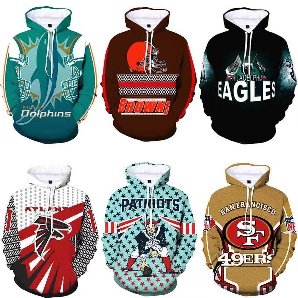 Men's Hoodies Sweatshirts New hoodie mens football team hoodie 3D printed hip-hop hoodie sports jacket Harajuku high striped childrens hoodie team uniform T250107