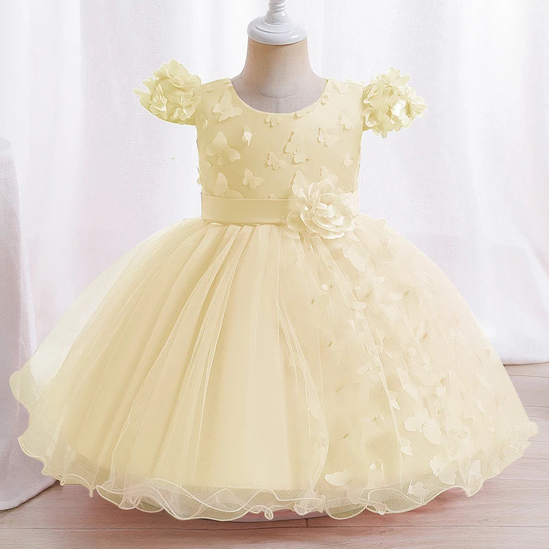 Baby Princess Dress Jacquard Birthday Party Dress Long Sleeve Bowknot Holy Communion Party Poncho Dress Girl with Headwear 250107