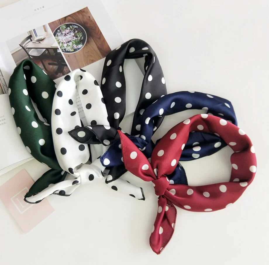 50 50 square scarf business party headband elegant small retro slim fit retro neck and neck silk satin scarf W250107