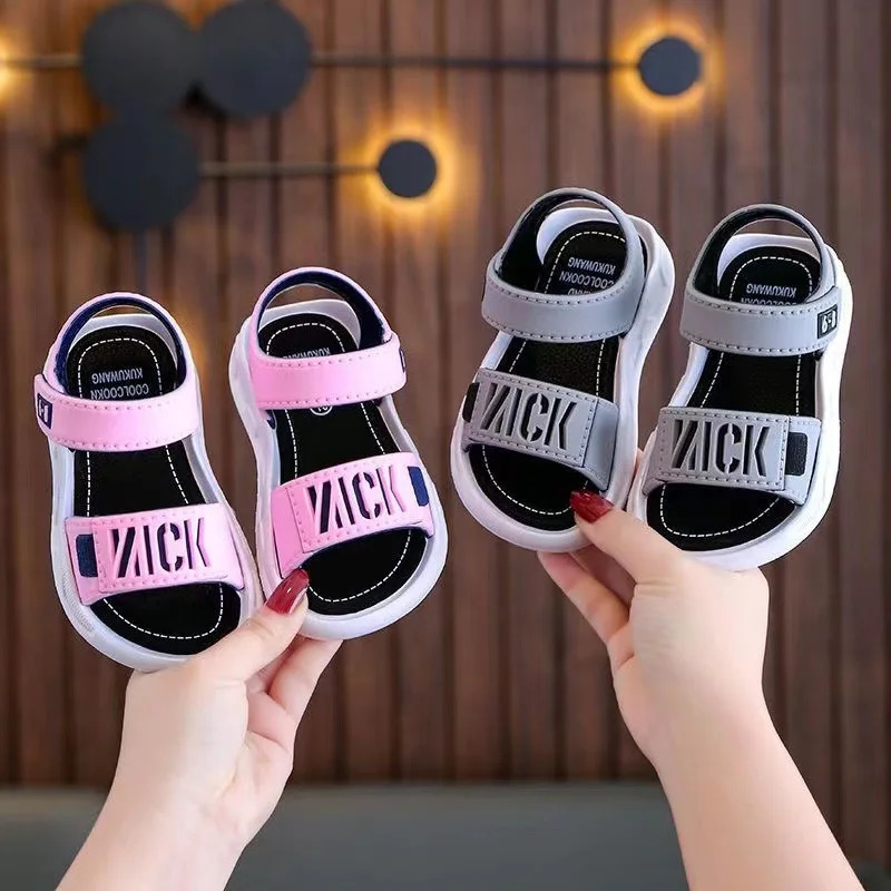 Summer Kids Sandals Baby Girls Shoes Boy Soft Sole Non-slip Rubber Boys Girls Sandals Toddler Childrens Shoes 2-10 Years 250106