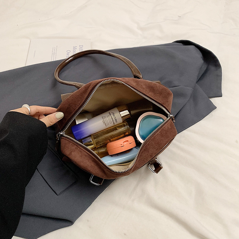 Single Shoulder Bag For Women - Vintage Solid Color Casual Tote, Brown Leather, Free Shipping New Free Delivery Designer Bag