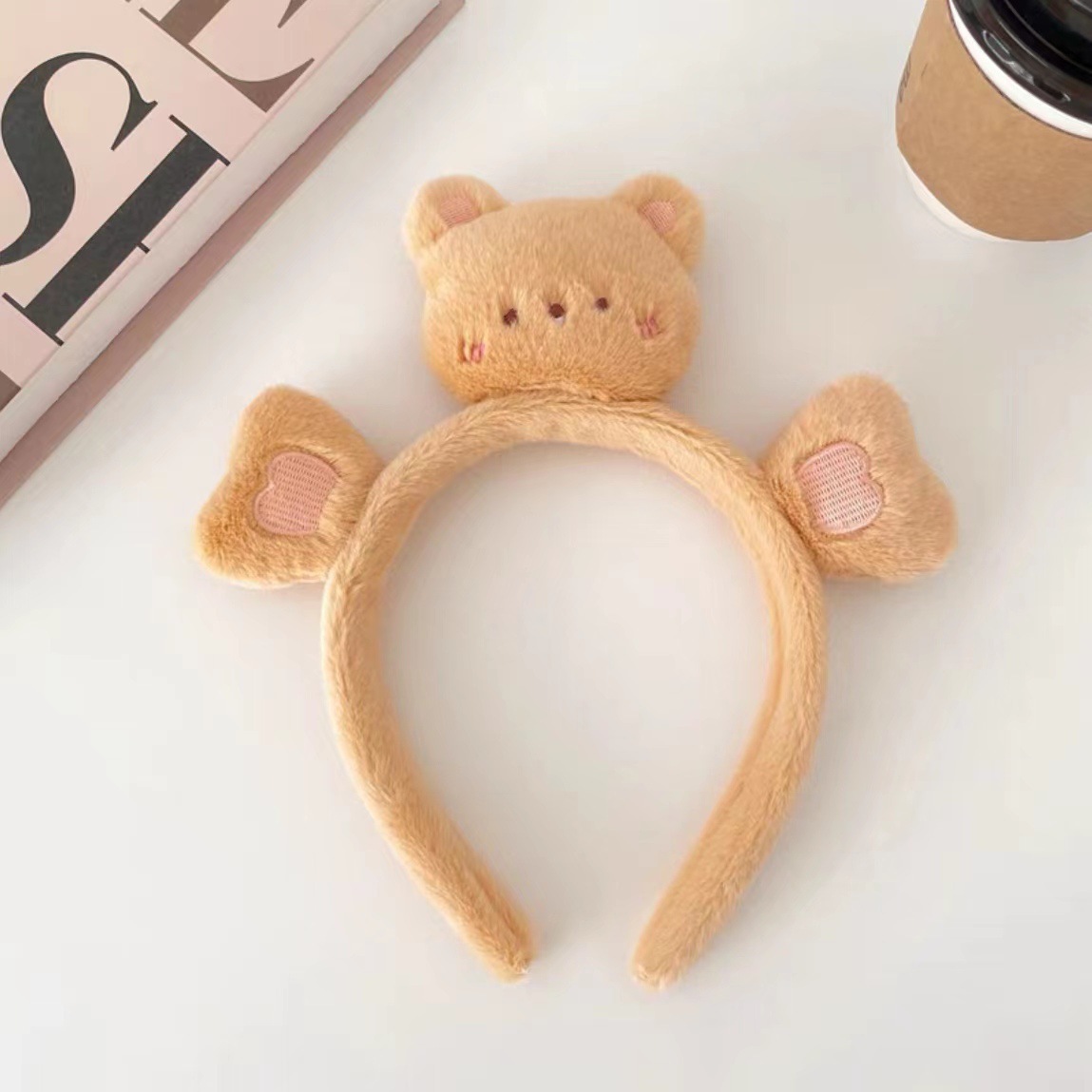 High head wide edge facial wash pressure hairpin children's sweet and fresh headband cute cartoon decoration hair accessory
