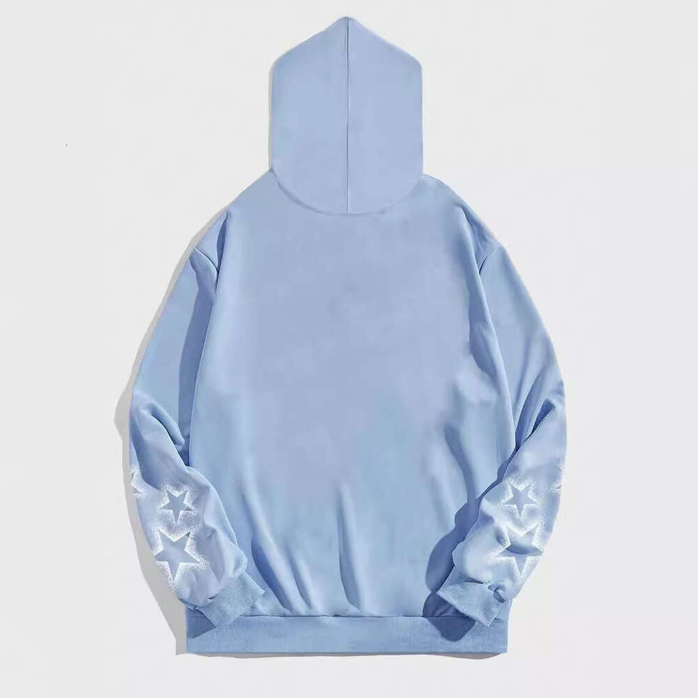 fashion new hoodie loose hooded skull star print zipper jacket