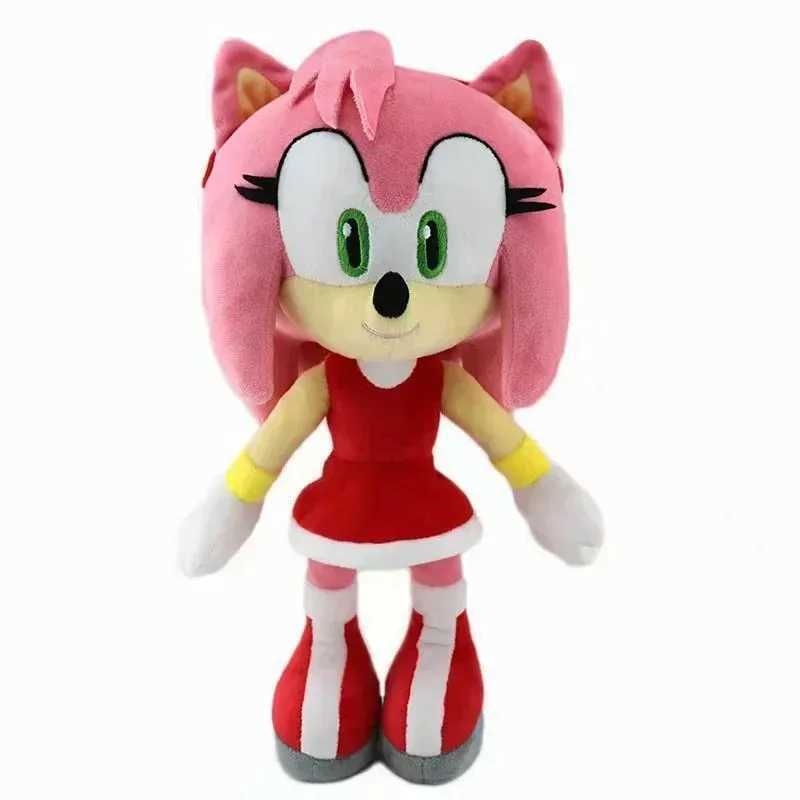 Sonic Eluches Toy Hedgehog Amy Rose Knuckle Tail Soft Stuffed Doll Child Birthday Sonic Lovely Toys W250107