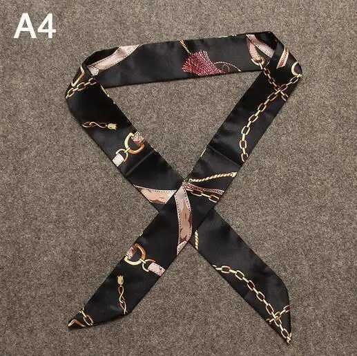 The cheapest womens headband silk scarf fashion scarf hair bag handle decorative tie multifunctional headband scarf W250107