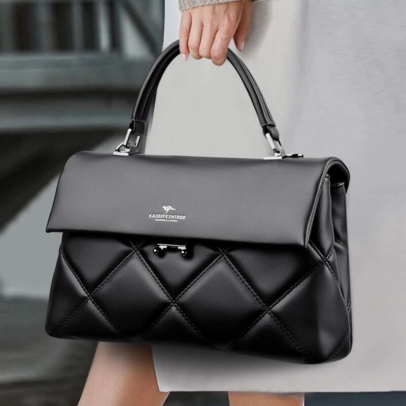 Large Capacity Shopping Handbag Solid Color Handbag Designer High Quality Women s Leather Shoulder Bag bag