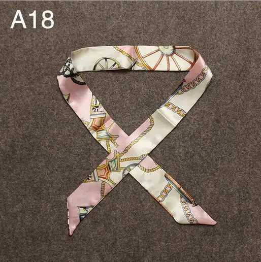 The cheapest womens headband silk scarf fashion scarf hair bag handle decorative tie multifunctional headband scarf W250107