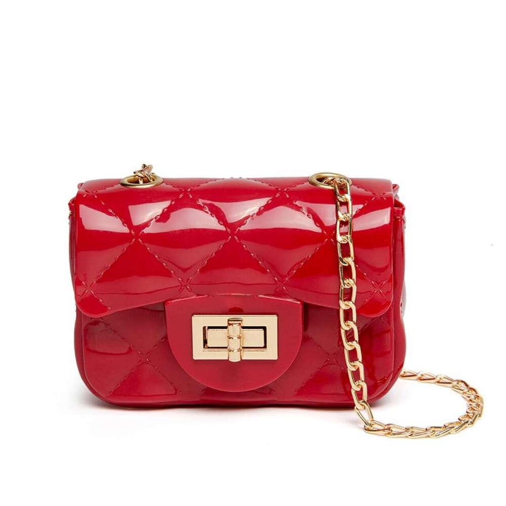 2025 Women PVC Leather Shoulder Bag cross body bag Candy Solid Color Chain Bag Women's Classic Wallet Satchel Bag Portable Casual Small Square Ba