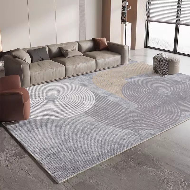 3451-57-Beige Striped Minimalist Rug Comfortable Large Area Living Room Rugs Refreshing Bedroom