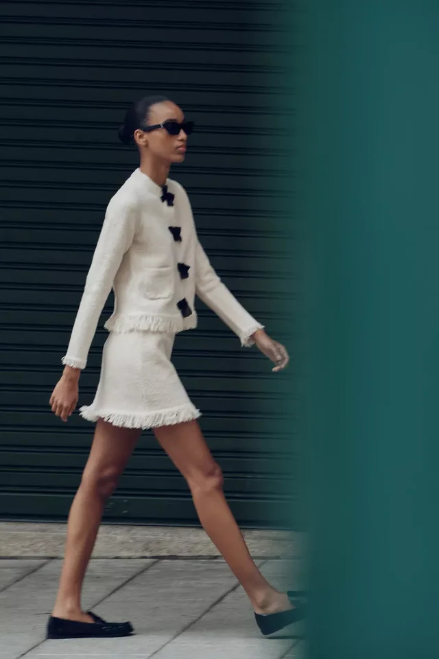 Womens 2024 Autumn Winter Two Pieces Set Bow O-neck Long Sleeve Coats And Knit Mini Skirt High Waist Lady Matching Sets 241225