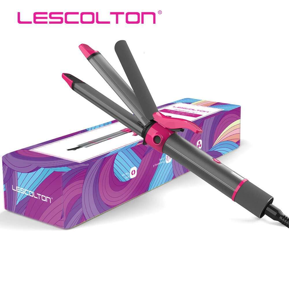 Lescolton 2in1 Ceramic Curg Straightener Hair Curler Roller Straightening Irons Styg TooIs Wands Dual Voltage