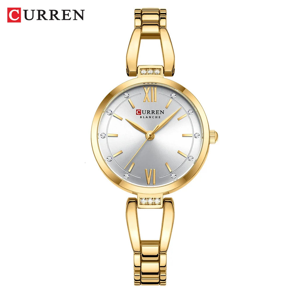 CURREN 9092 Women Quartz Watch Fashion Elegant Stainless Steel Strap Bracelet Wristwatch for Ladies Girl Female Clock 241228