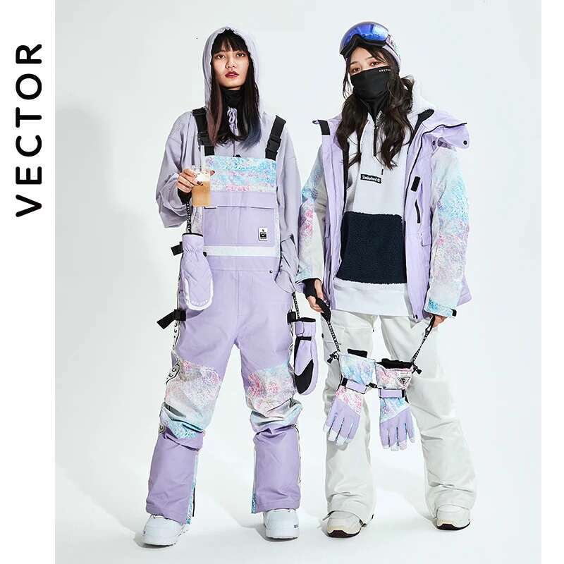 VECTOR Men Women Jacket Pants Winter Warm Windproof Waterproof Outdoor Sports Snowboard Ski Coat Trousers