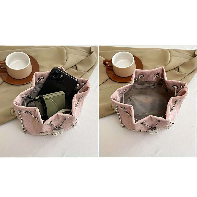 1pc Elegant Faux Leather Crossbody Bucket Bag for Women, Geometric Pattern, Lightweight with Nylon ing Stylish Drawstring Closure Ideal Valentine'