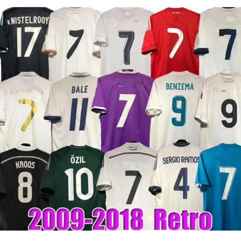 Real Retro Soccer Jerseys vintage Finals Football Shirt GUTI BENZEMA SEEDORF CARLOS RONALDO KAKA 03 04 05 06 07 11 13 14 15 16 17 18 ZIDANE Beckham RAUL FIGO MaDrIDS