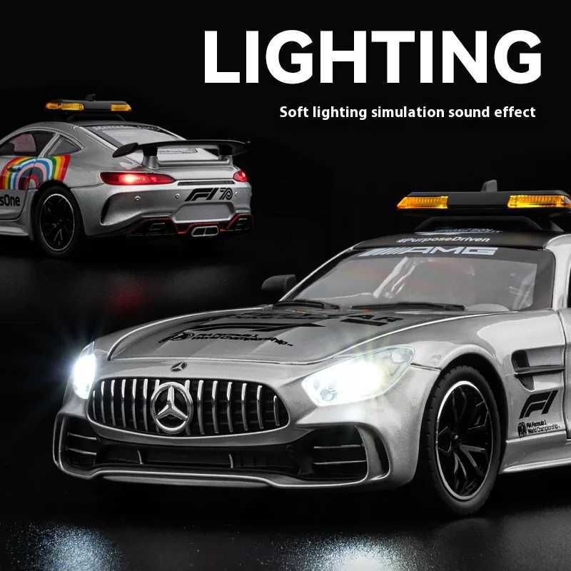 1 24 level AMG safety car F1 racing replica alloy model with lights suitable for racing enthusiasts to collect W250106