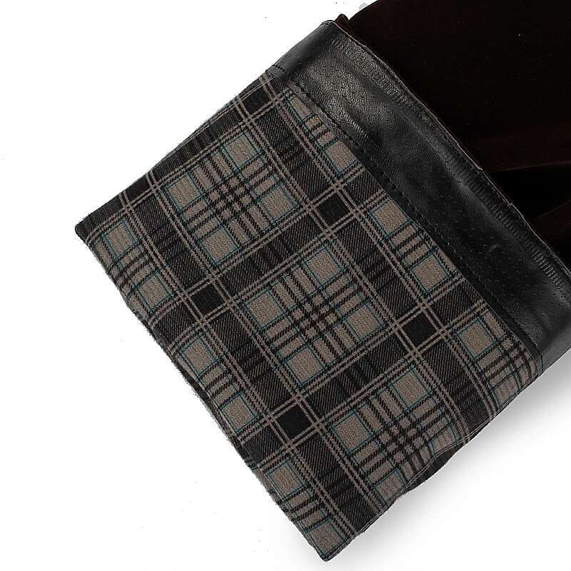 Women Buckle Belt Ck Leather Low Heel Women's Boot Autumn Winter Loose Shoes Female Black Booties Knee High Boots 33-43