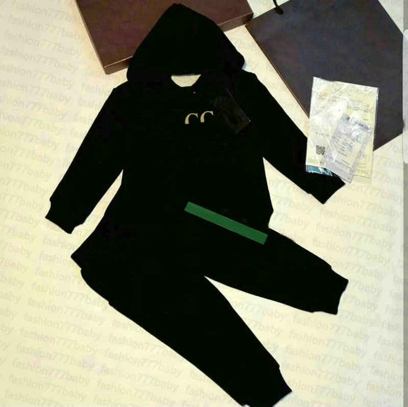 In stock 2-11 years children's Clothing fashion hoodies Sets BABY boys girls Garment Autumn Winter kids Designer printing cotton Sweater coat pants Suit