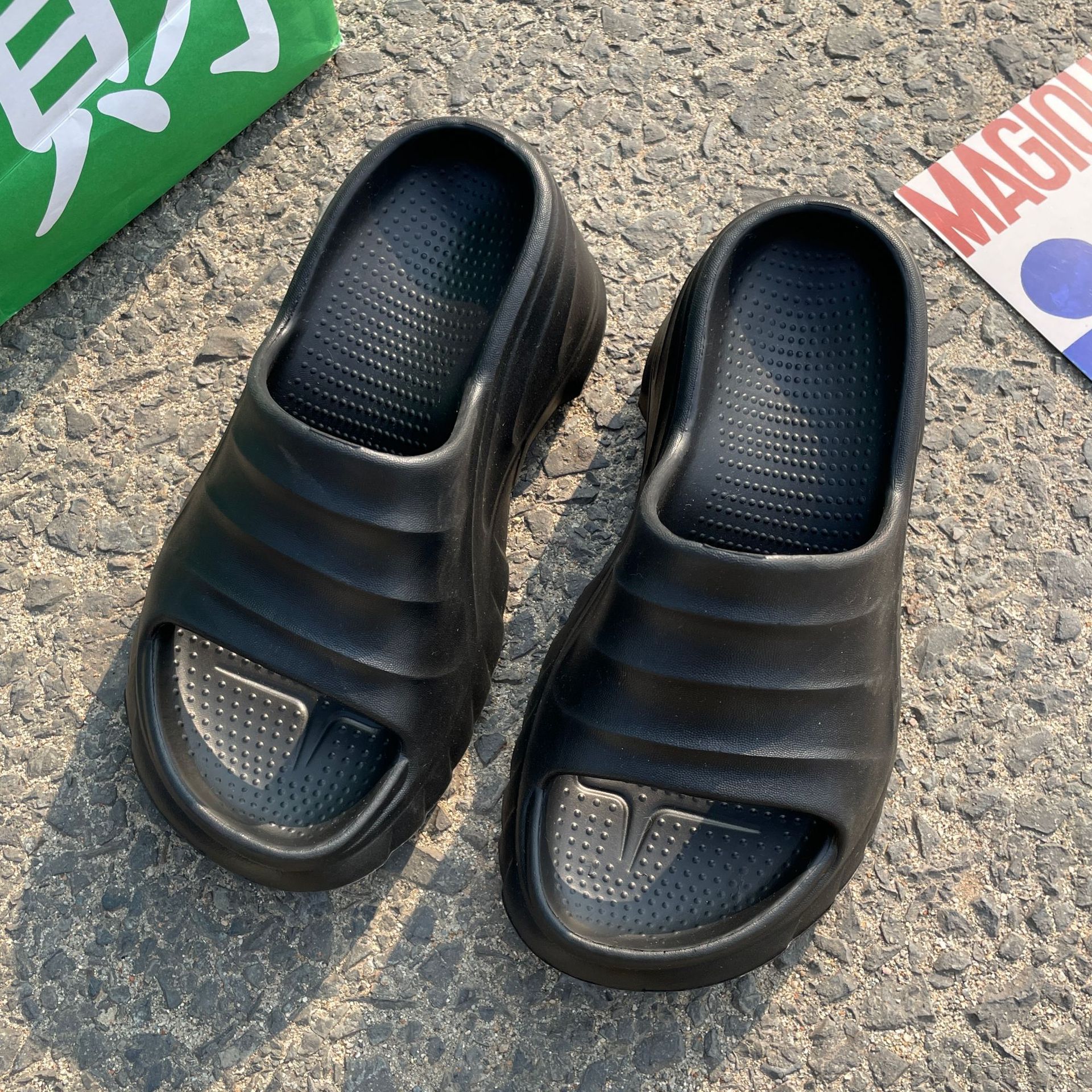 Free Shipping new slides designer Slippers for womans sandals black white Platform slipper outdoor Indoor shoes women 0d26 e5d