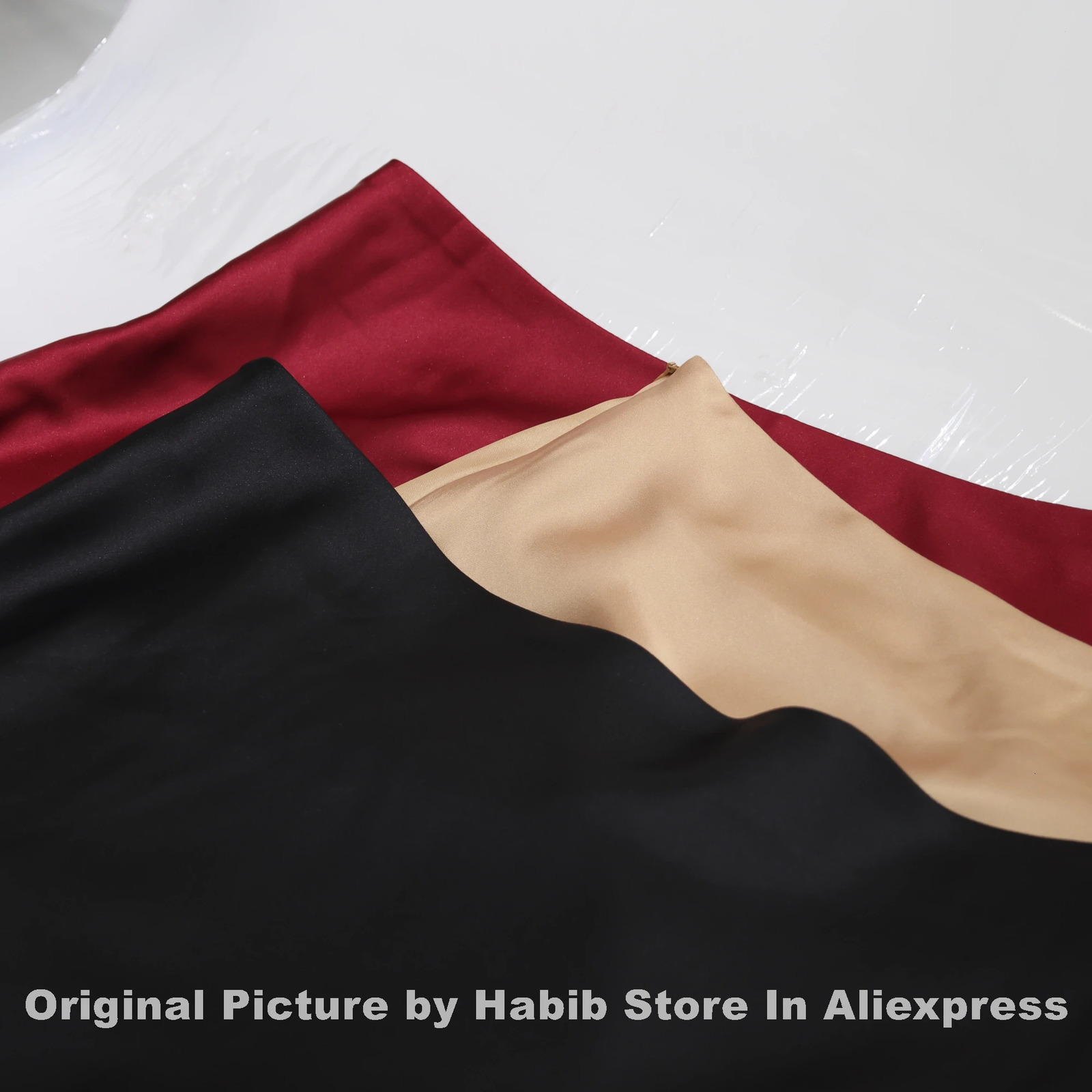 Satin Skirts for Women Korean Style Champagne Office High Waist Aline Skort Fashion Elegant Solid Long Pencil Skirt Silk Like 250106