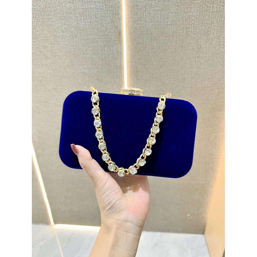 New Foreign Trade Evening Dress Handbag With Dia Inlaid Suede Socialists And Cheongsam Banquet Bag For Women, Handheld Crossbody Bags