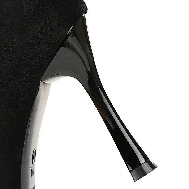 Autumn Simple Elegant 10cm 7cm High Heels Stiletto Womens Shoes Pointed Black Etiquette Professional Single Shoes Wedding Shoes 250103