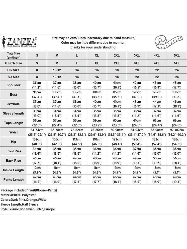 ZANZEA Fashion Short Sve Embroidery Blouse Pants Sets Summer Short Sets 2PCS Women Casual Two Piece Sets Outfits TracksuitsXJ250106