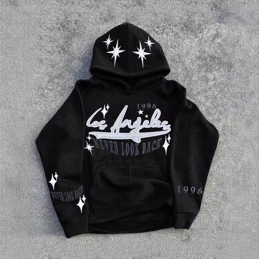 Fashion Letter Casual unisex Embroidered Hoodie Sweatshirt