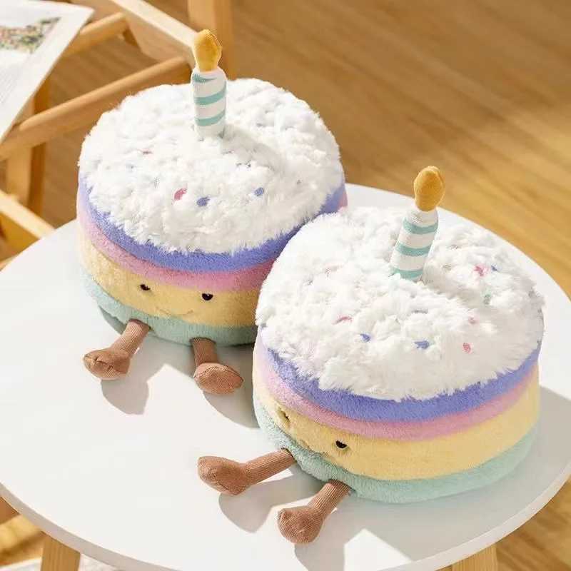 Plush toys birthday cake toys fun Strberry rainbow dolls baby doll gifts cute decorations Dollsdolls rainbow wedding gifts W250107