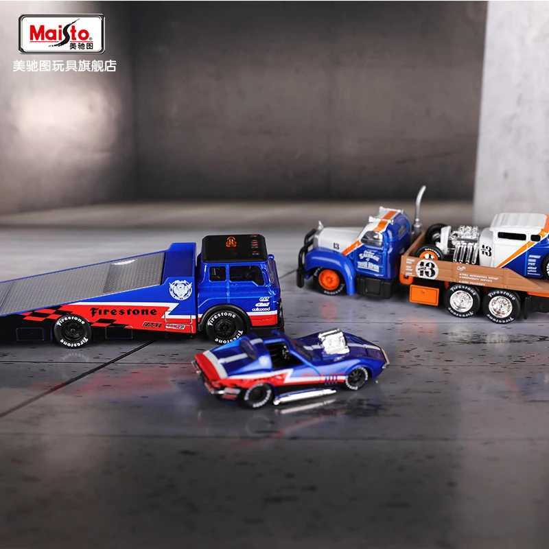 Maisto 1 64 COE 1929 Ford A-Type Design Elite Transport Mold Casting Precision Model Automotive Model Series Gift W250106