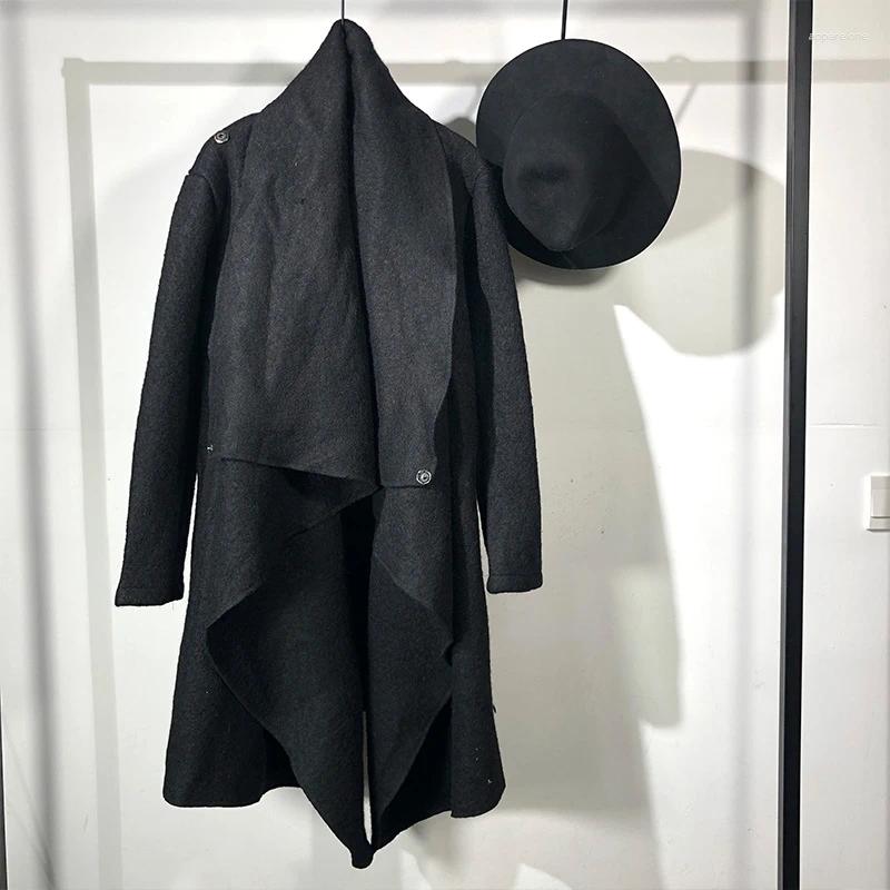Mens Jackets Owen Seak Men Jacket Casual Coat High Street Dark Clothing Spring Black Outer Garment Wear