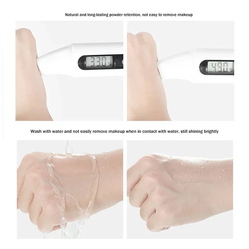 Air Cushion BB Cream Butterfly Powder Puff Moisturizing Foundation Concealer Whitening Oilcontrol Waterproof Makeup Cosmetics 241230