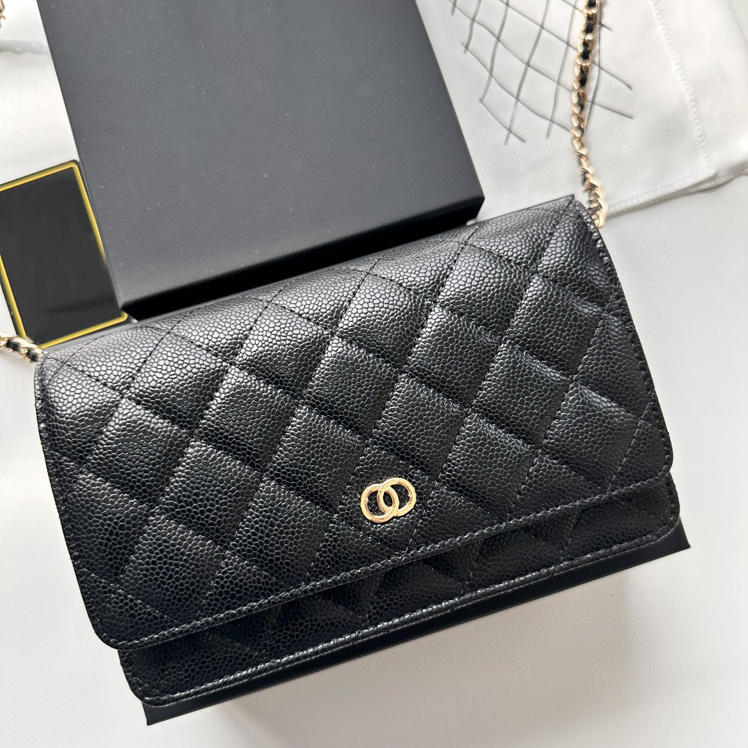 Bags Designer bag luxury shoulder bag handbag wealth bag black gold chain bag crossbody bag high-quality calf leather classic series worth having a womens wallet 01