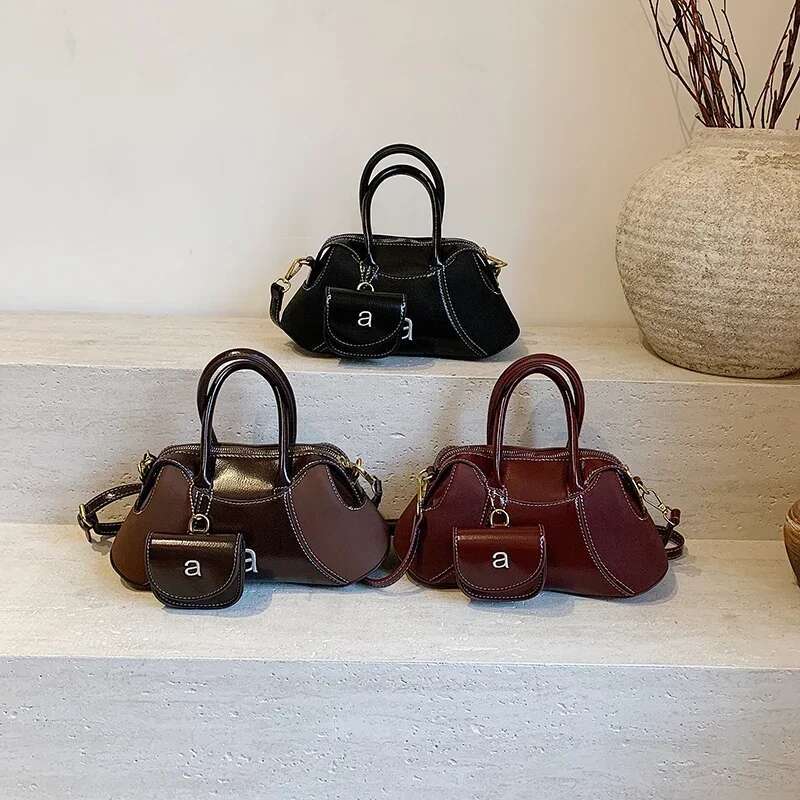 Ddmymarket PU Leather Crossbody Bags for Women 2024 Winter Y2K New Trend Korean Fashion Shoulder Tote Bag Handbags with Purses