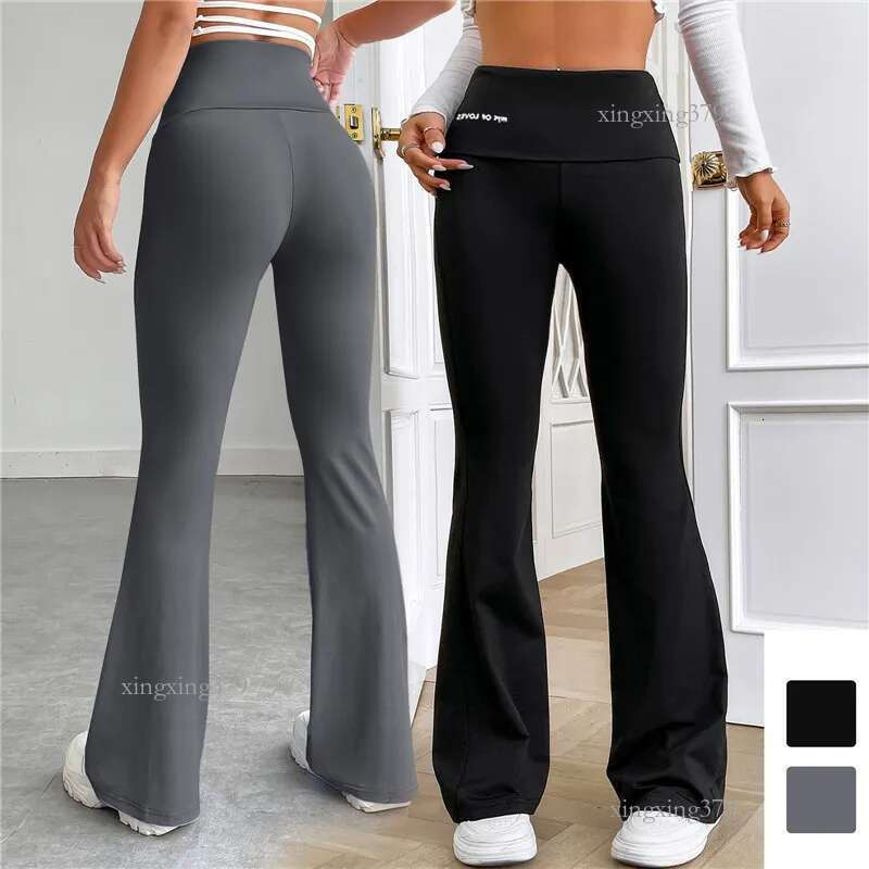 Women's Leggings Women Micro Flared Shark Pants Leggings Slim Yoga Pants Women High Waist Wide Leg Pants Gym Sports Flared Pants Dance Trousers 2