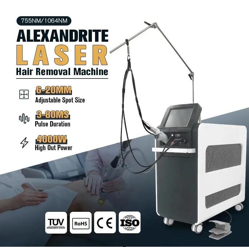 New technology Alexader ND Yag Hair removal laser machine 1064nm 755nm Cooling Skin Rejuvenation Veins Vascular pigment removal machine