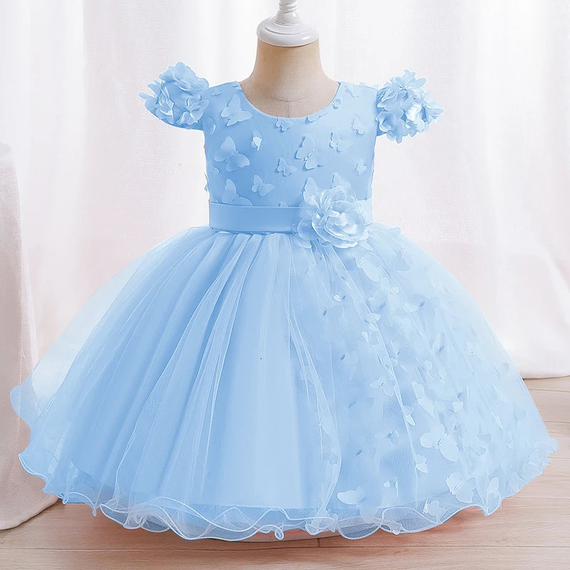 Baby Princess Dress Jacquard Birthday Party Dress Long Sleeve Bowknot Holy Communion Party Poncho Dress Girl with Headwear 250107