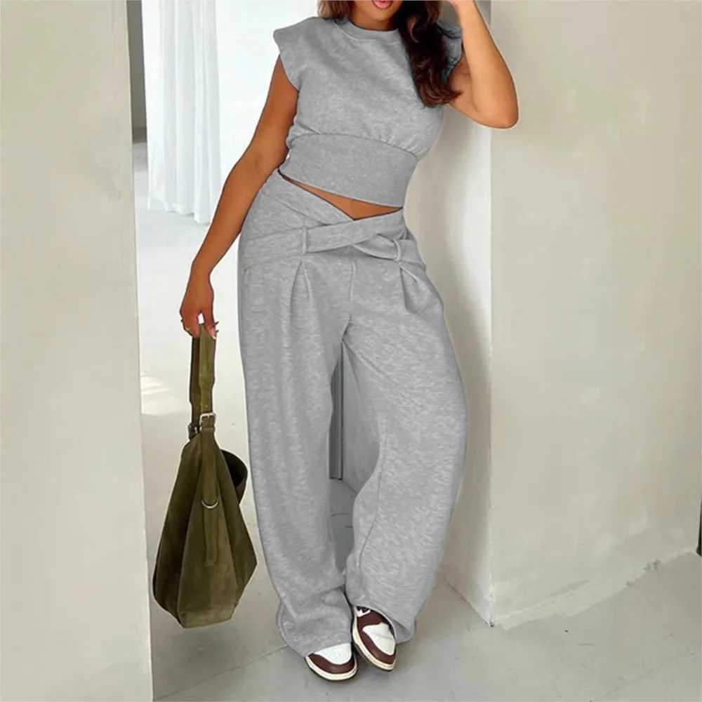 Spring Summer Womens Short Sved Solid Color T Shirt Pants 2 Piece Set Fashion Slim Ultra Short Crop Sexy Fe Street WearXJ250106
