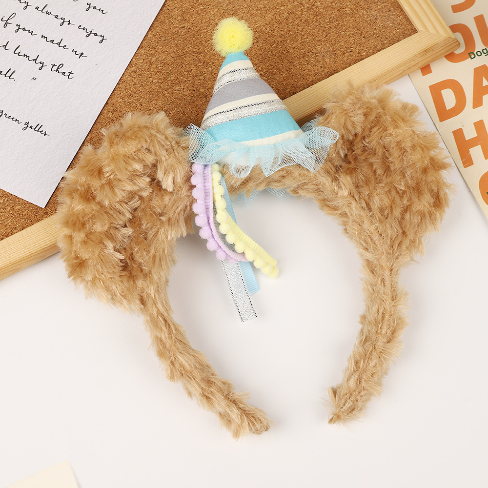 Soft Plush Furry Headband with Cute Animal Design for Kids