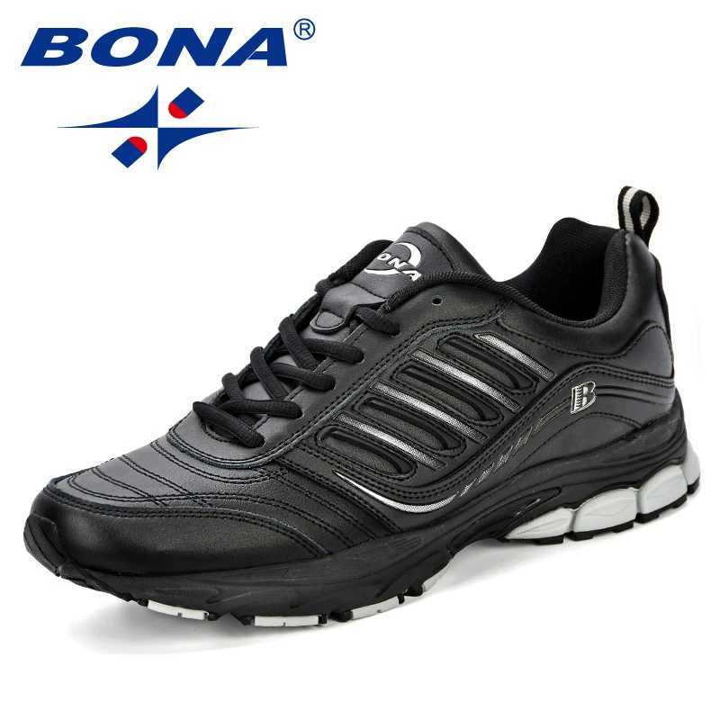 BONA New Most Popular Style Men Running Shoes Outdoor Walking Sneakers Comfortable Athletic Shoes Men For Sport Free Shipping Z250225