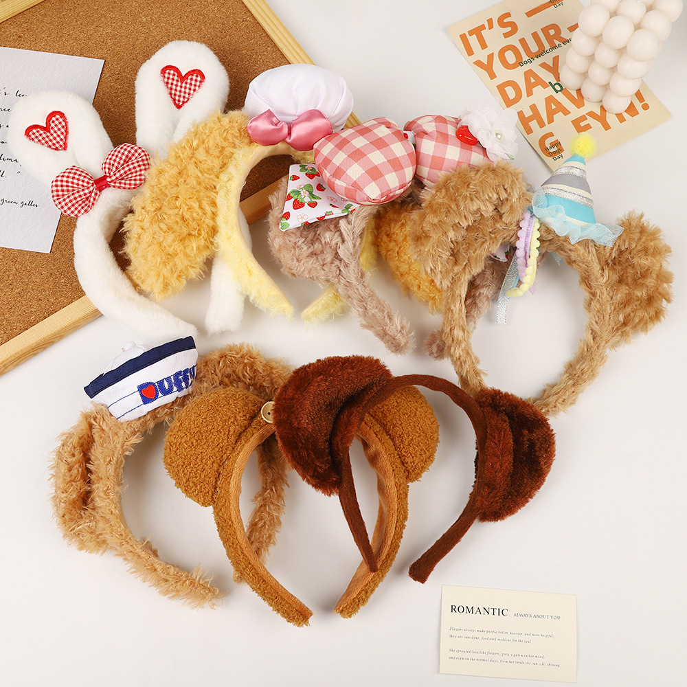 Soft Plush Furry Headband with Cute Animal Design for Kids