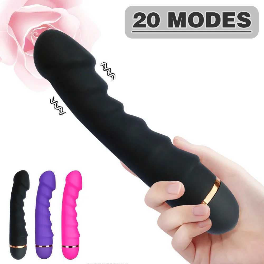 20 Modes Vibrator Soft Silicone Dildo Realistic Penis Strong Motor G-spot Clitoral Stimulator Female Masturbator Adult Sex ToysXJ250618