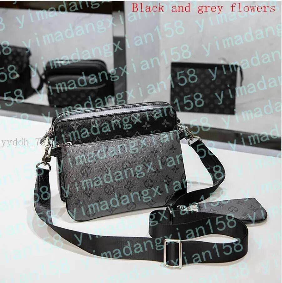 High-quality versions Shoulder Bags Cross Body Mens Handbags Three Style Work Outdoor Leisure Back Zip Pocket Messenger Bag