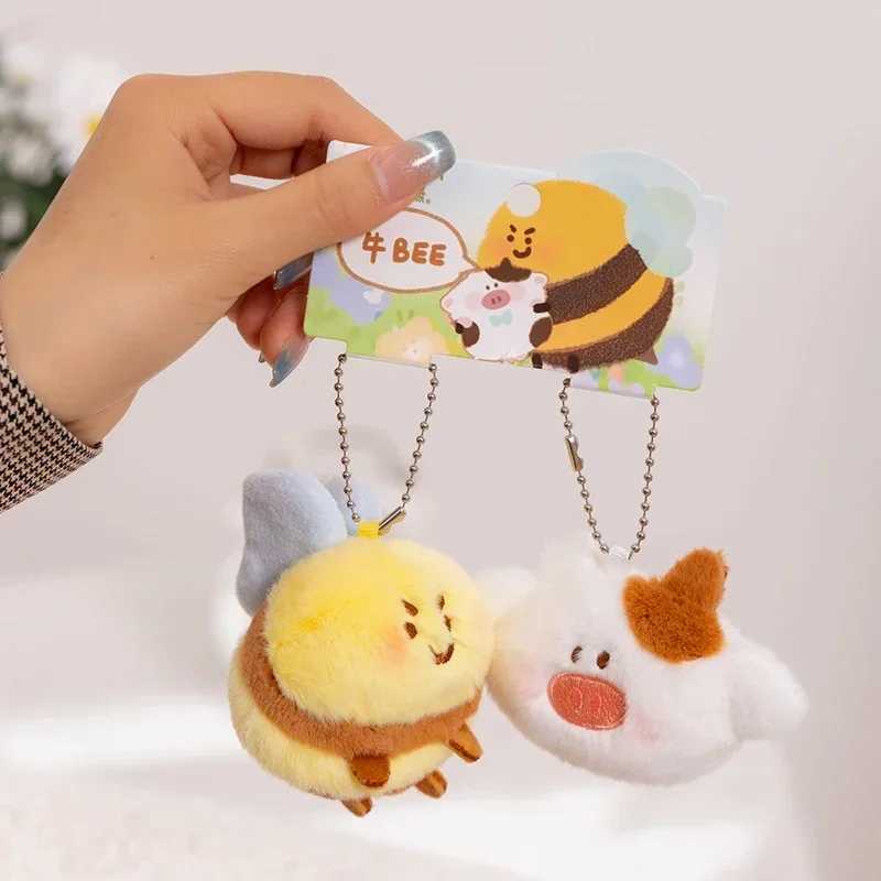 Newly arrived Cai Bee plush toy pendant with filling picture bee plush toy soft vegetable cabbage doll sleep pillow cute birthday gift W250107