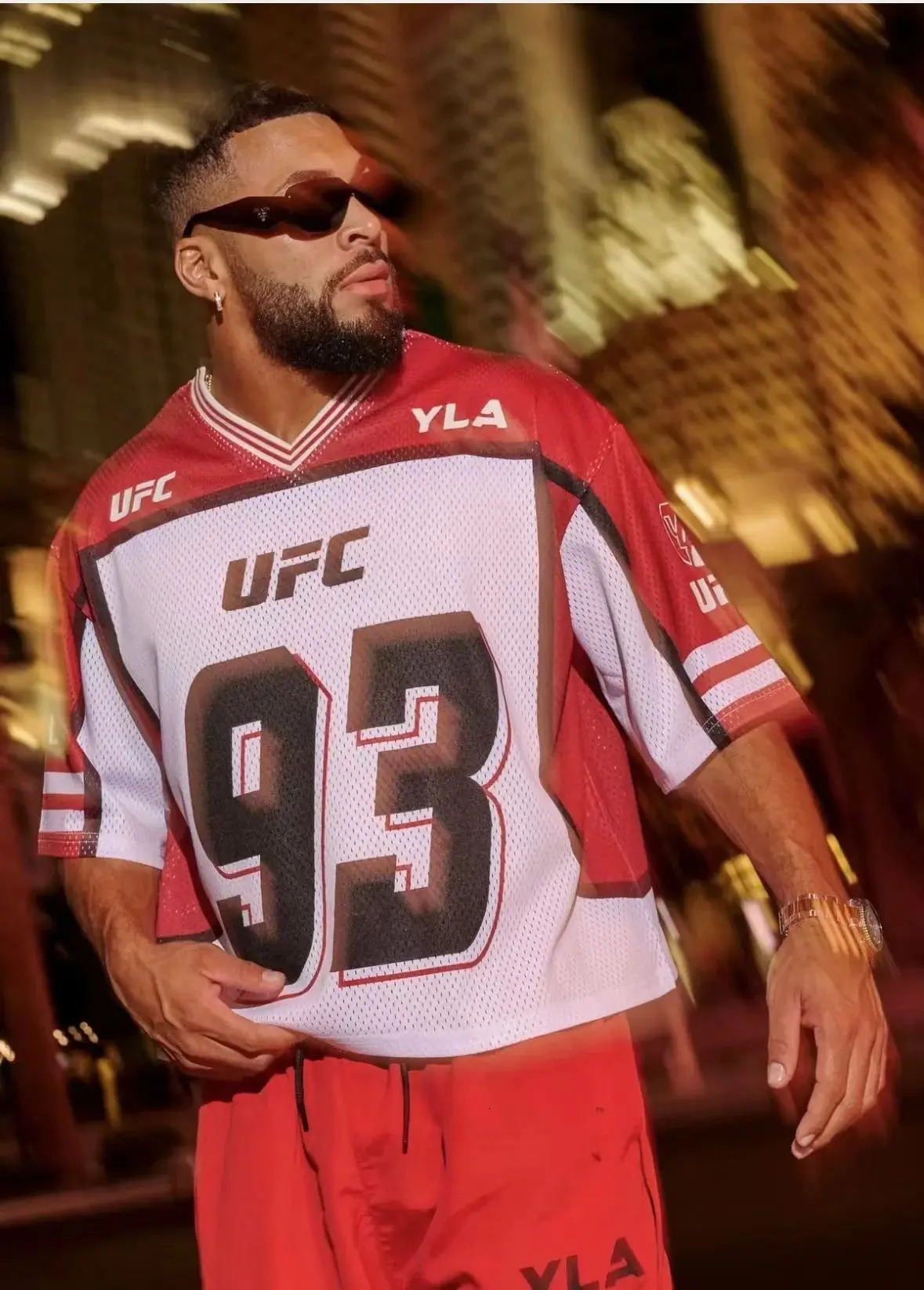 Mens Fashion Oversized T-shirt Mens Sports Fitness Quick-drying Breathable Large Mesh Print Pattern Short-sleeved Top 250107