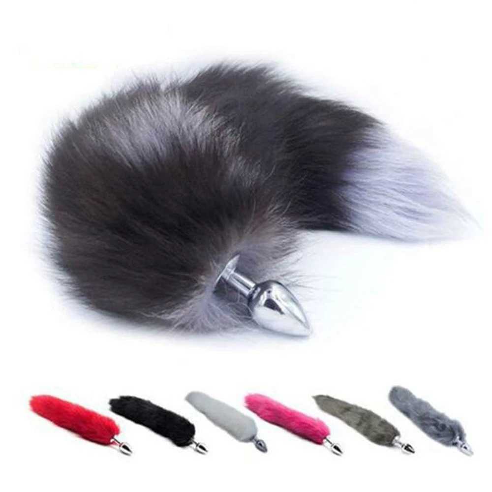 Sexy Fox Tail Anal Plug Anal Toys For Women Adult Sex Product Men Butt Plug Stainles Steel Anal Plug Cosplay Sex Toys For Couple gbamboo2017