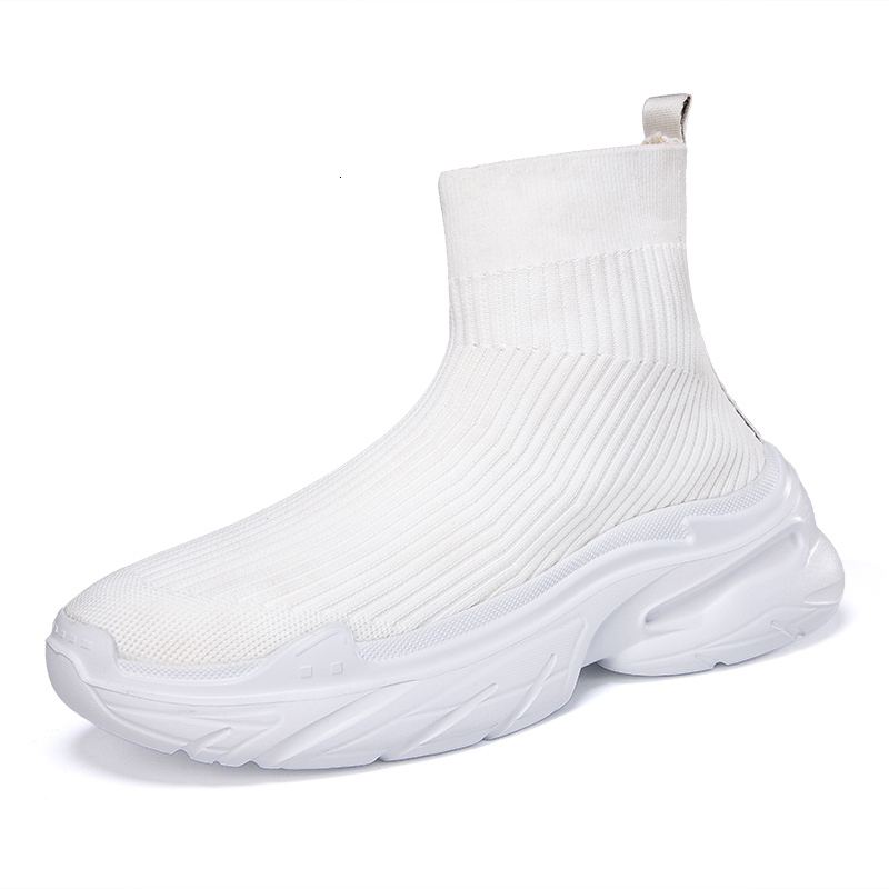 Ddmybear Men S Hig Tops Flying Weaving Shoes Popular Comfortable Mens Casual Light Outdoor Athletic Sneaker For Trendy Sock Shoe Chinese Brand Shoes