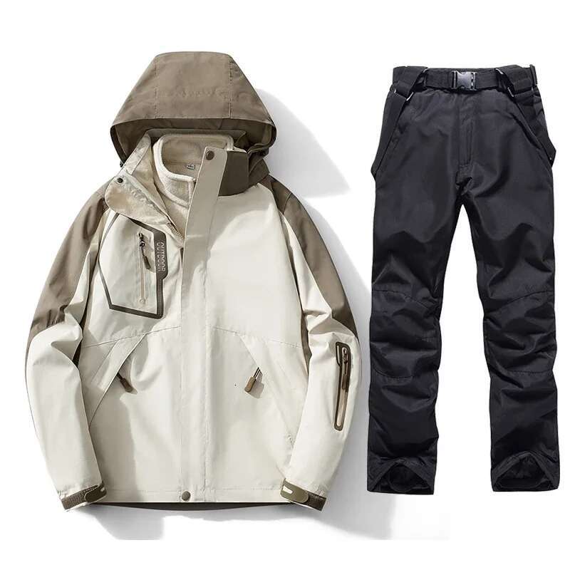 2025 Ski Men Snowboard Jacket Suit Pants Winter Warm Sports Clothing Windproof Waterproof Outdoor Skiing Equipment