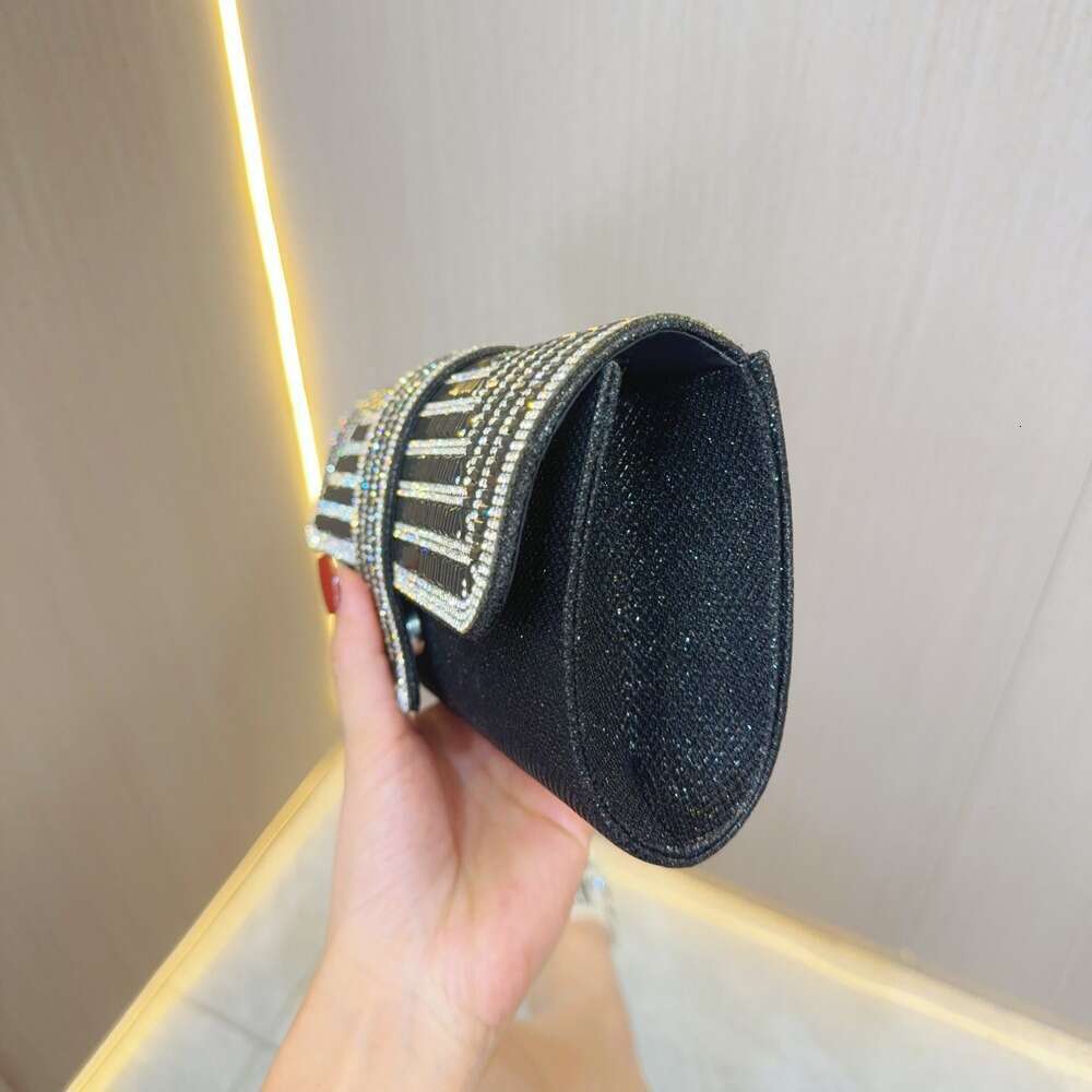 Water Dia Sparkg Chain Dinner Handheld Dress Bride Wedding Bag, Celebrity Handbag, Women's Banquet Bag