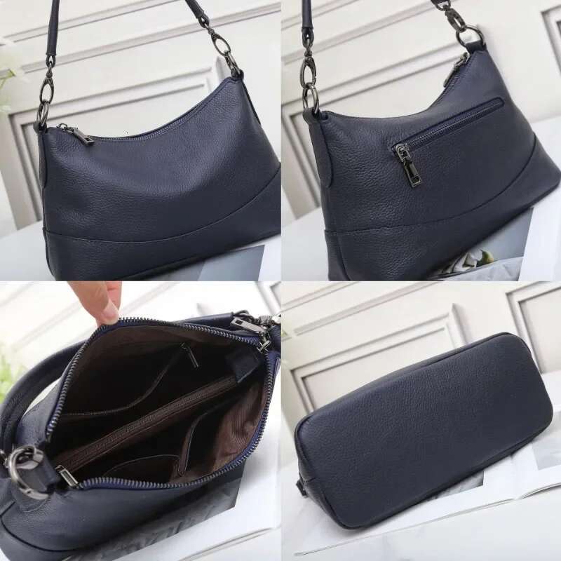 Cow Women's Shoulder Crossbody Bag, Simple Commuter Hobo Handbag,Good Quality Genuine Leather Large Capacity Ladies' Bag